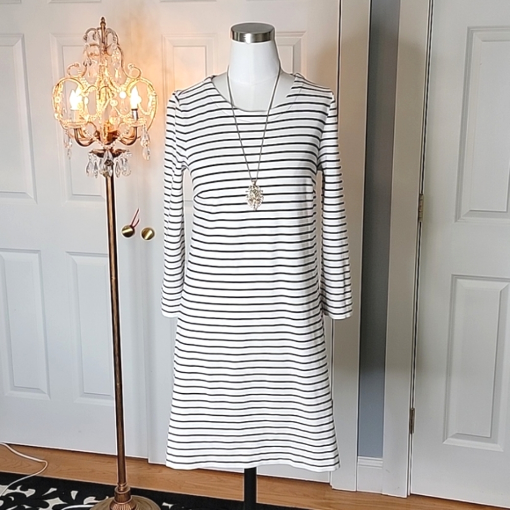 J.Crew Cotton Breton Stripe Dress